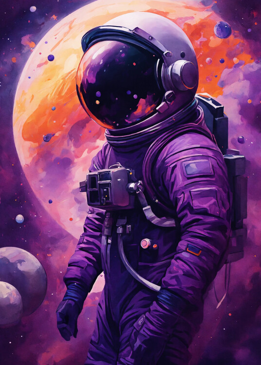 Astronaut Abstract Art