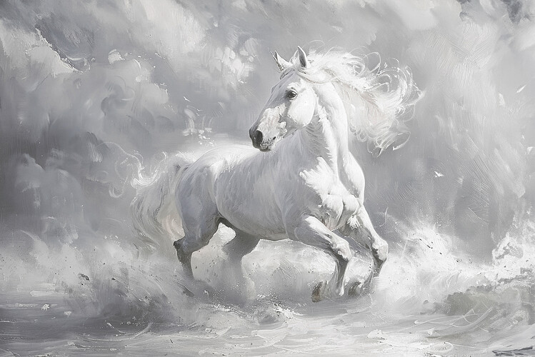 Illustration The White Horse