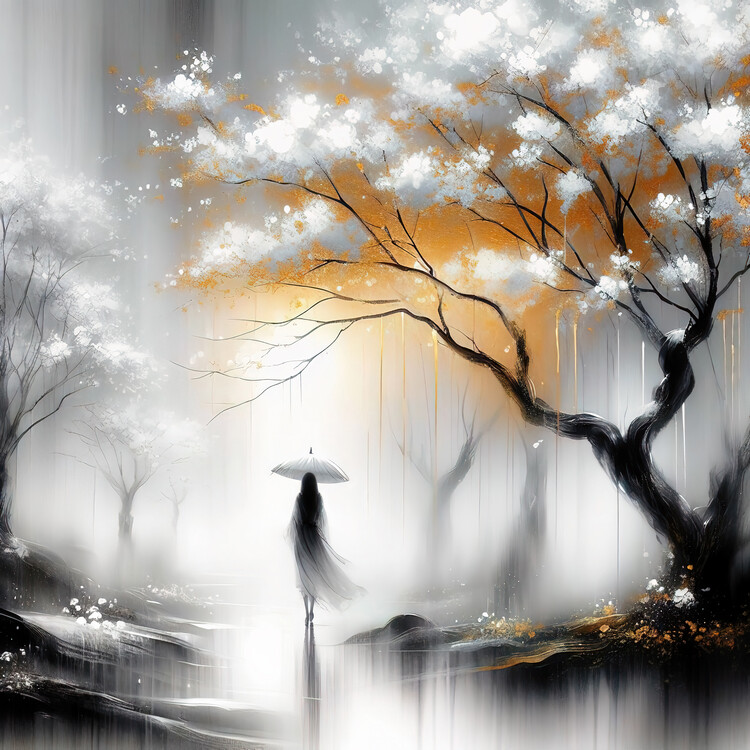 Plakát A walk in the Japan garden