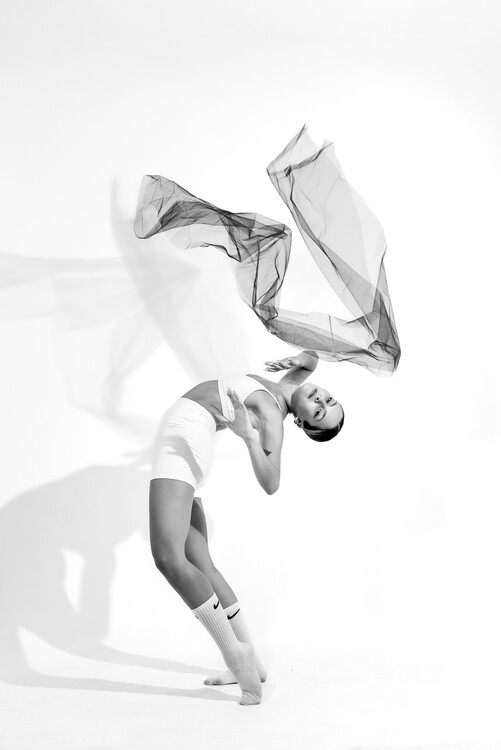 Art Photography Black on white dancing