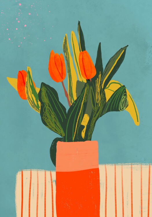 Ilustrace Tulips, Gigi Rosado, (26.7 x 40 cm)