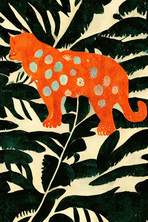 Ilustrace Tiger In The Jungle, Treechild, 26.7x40 cm