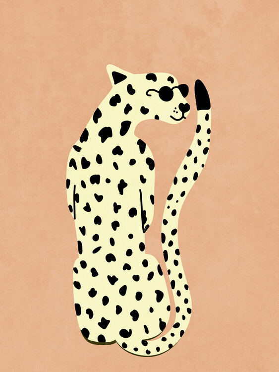 Ilustrace Cool Cheetah, Raissa Oltmanns, 30x40 cm