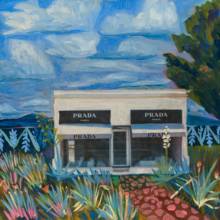 Ilustrace Prada's house, Eleanor Baker, (40 x 40 cm)