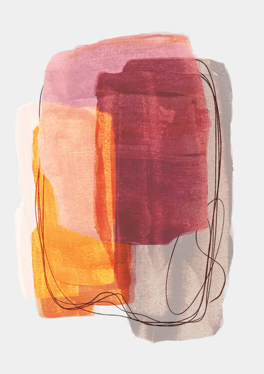 Ilustrace Abstract Brush 2, Mareike Böhmer, 30x40 cm