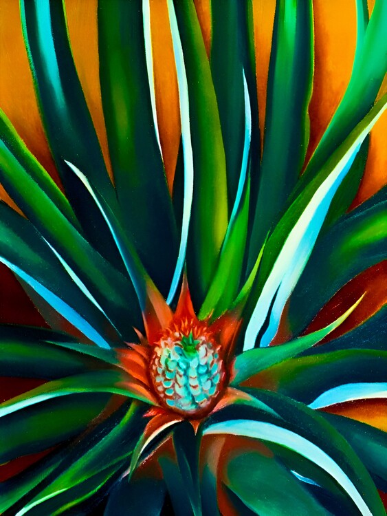 Illustration Georgia O'Keeffe - Pineapple Bud, 1939