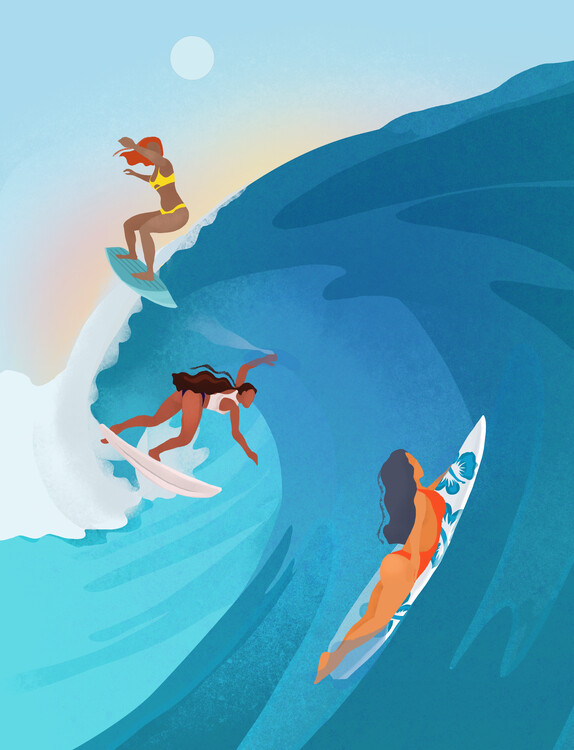 Illustration Surfers