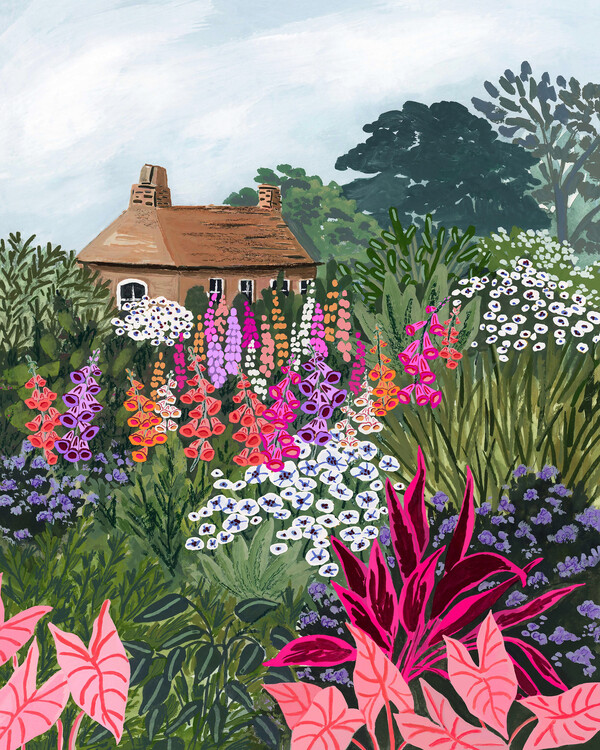 Ilustrace Lush Garden, Sarah Gesek, 30x40 cm