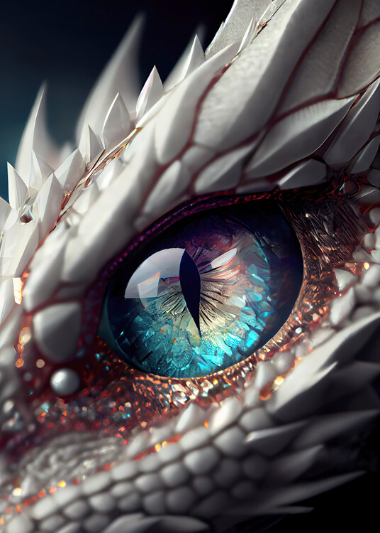 Art Poster Magic dragon eye epic fantasy