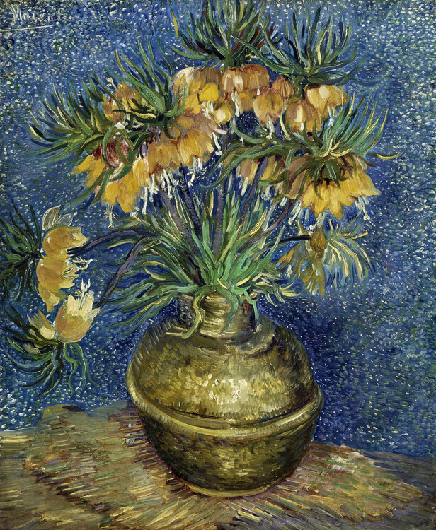 Vincent van Gogh - Obrazová reprodukce Crown Imperial Fritillaries in a Copper Vase, 1886, (35 x 40 cm)