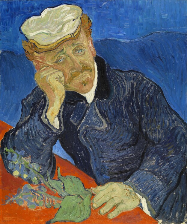 Vincent van Gogh - Obrazová reprodukce Portrait of Dr. Gachet, (35 x 40 cm)