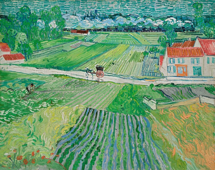 Vincent van Gogh - Obrazová reprodukce Landscape at Auvers after the Rain, 1890, (40 x 30 cm)