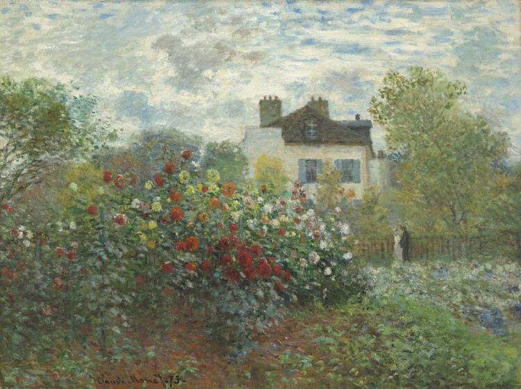 Obrazová reprodukce The Artist's Garden in Argenteuil (1873), Claude Monet, 40x30 cm