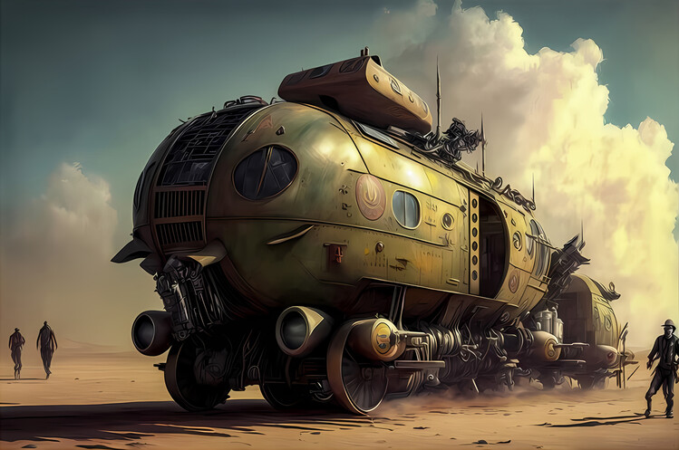 Steampunk Train Art Wuppertal's Suspension Railway – The Steampunk