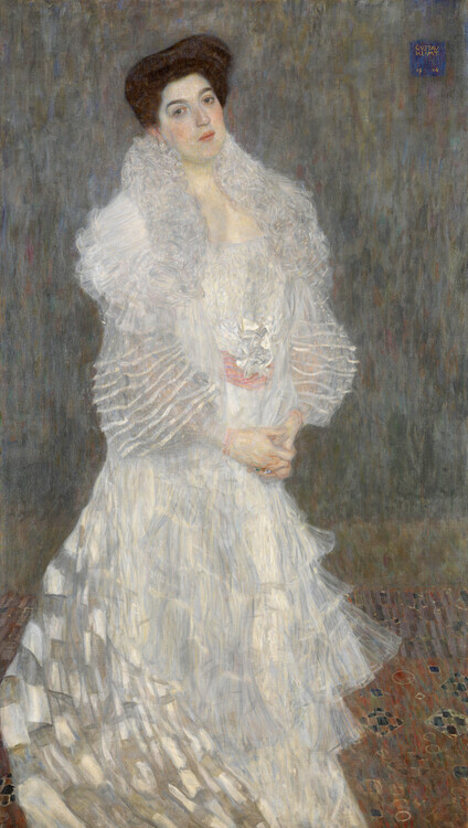 Obrazová reprodukce Portrait of Hermine Gallia (1870-1936) 1904, Gustav Klimt, 22.5 × 40 cm