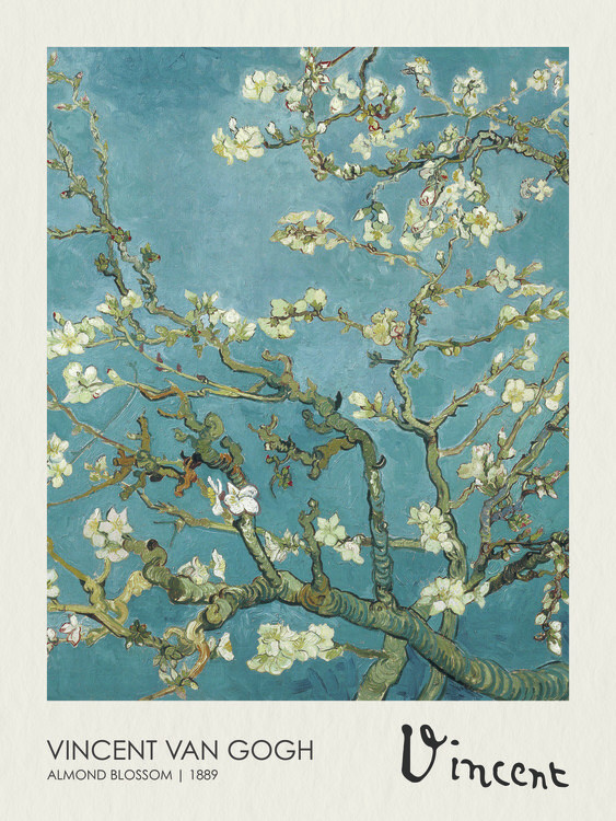 Vincent Van Gogh - Almond Blossoms - White T Shirt Vincent Van Gogh - Almond Blossoms - White T Shirt