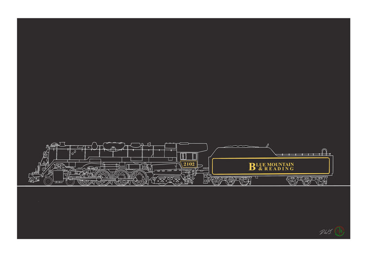 Plakát Blue Mountain & Reading