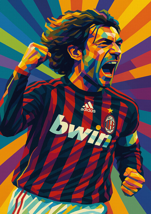 Obraz na plátně Legend Football Wpap