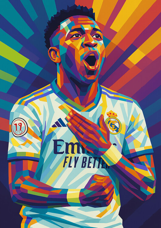 Obraz na plátně Legend Football Wpap