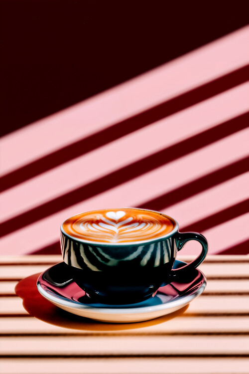 Obraz na plátně Latte Shadows