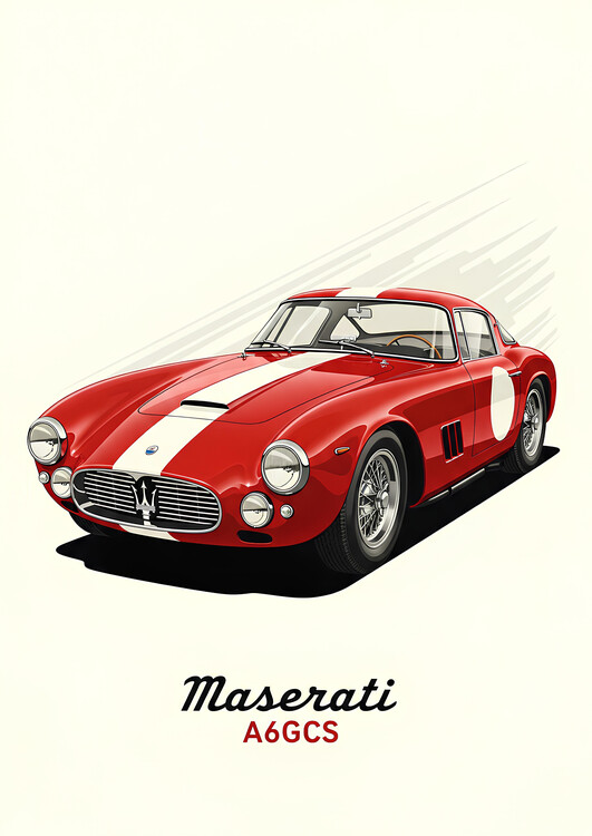 Obraz na plátně Maserati A6GCS: The Icon of Italian Racing Elegance