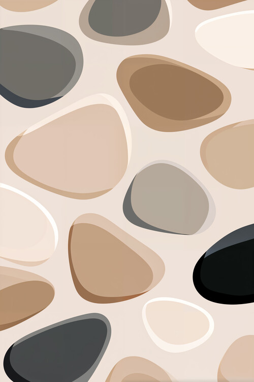 Plakát Pebble Pattern Flow