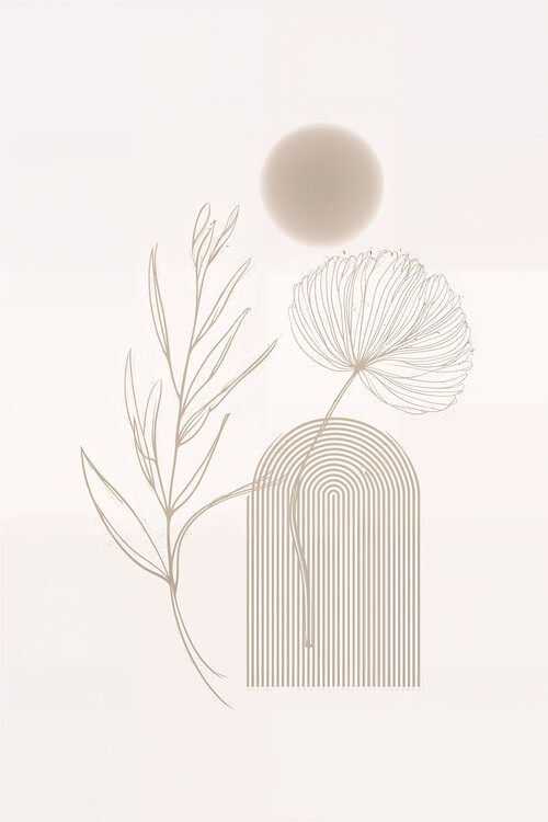 Plakát Botanical Calm Geometry