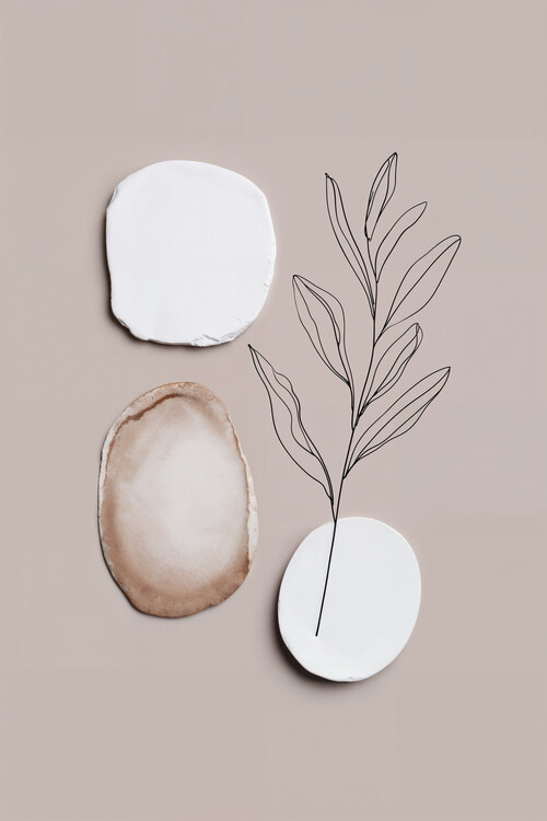 Obraz na plátně Organic Pebble Duo