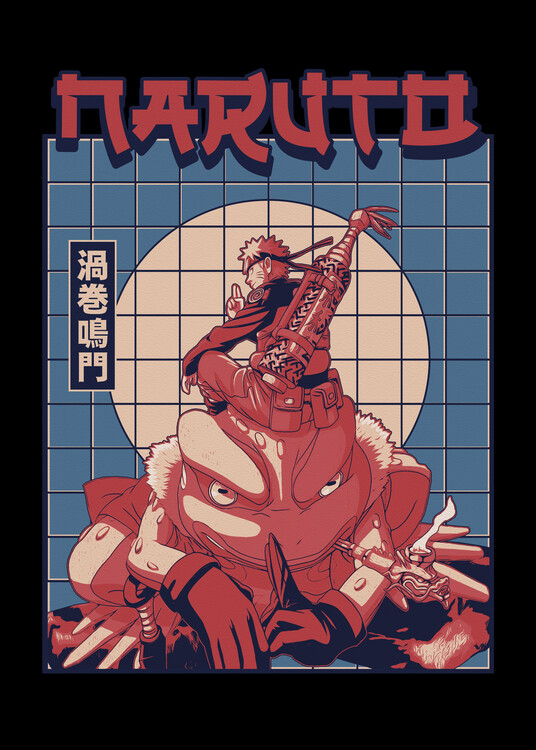 Plakát Naruto and Frog