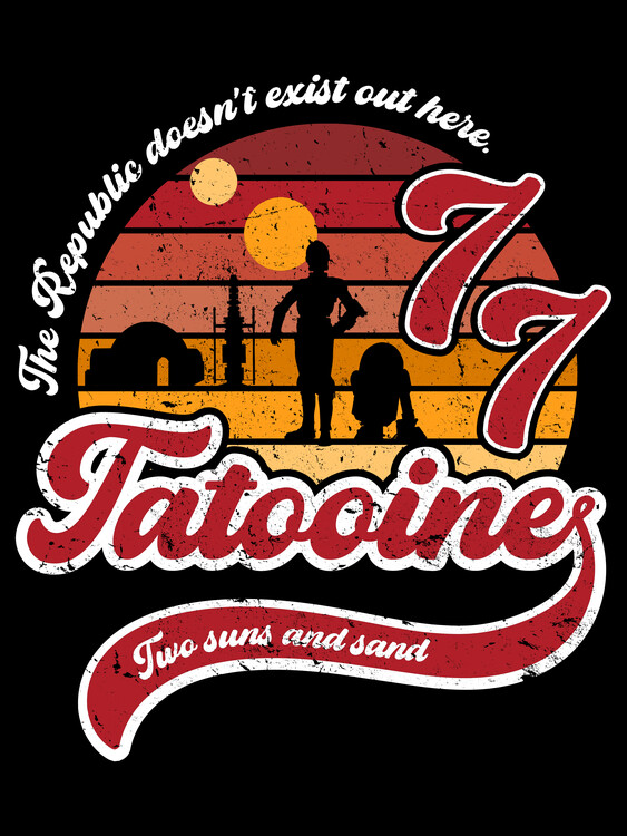 Plakát Vintage two suns and sand