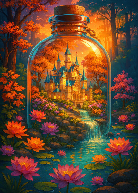 Plakát The Enchanted Castle in a Bottle