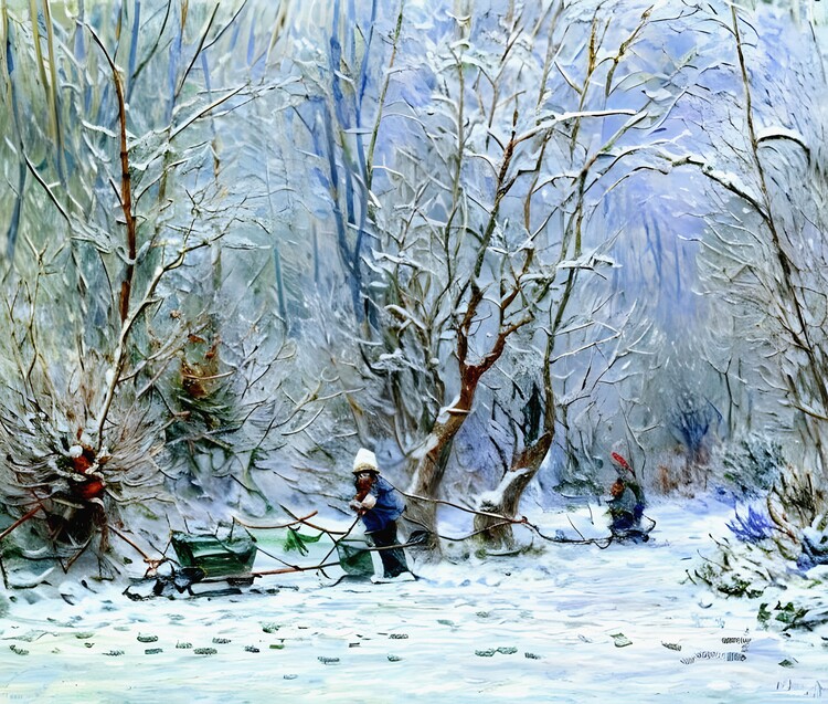 Plakát The Frost A Winter Landscape - Serene and Crisp Atmosphere