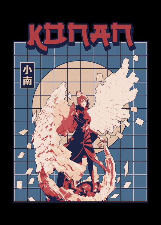 Plakát Paper of Konan Akatsuki