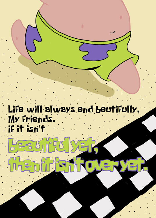 Plakát Patrick star; A beautiful life