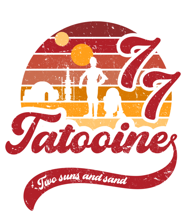 Tričko Vintage Two suns and sand