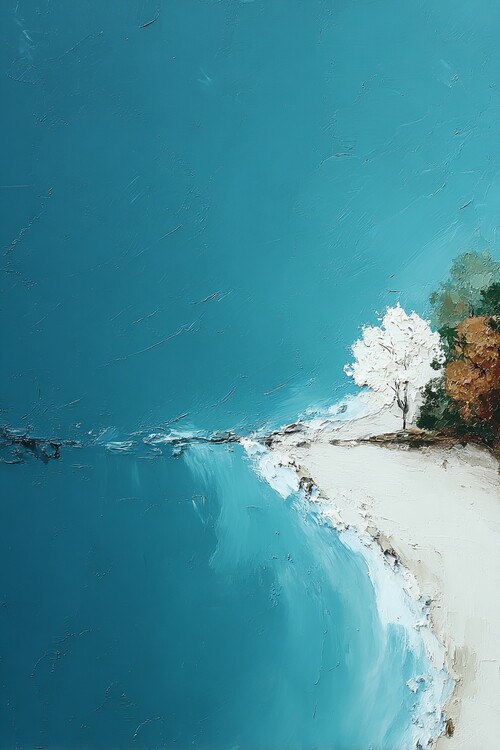 Plakát Tranquil Azure Shoreline