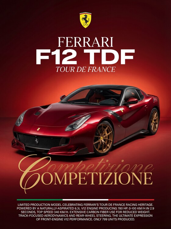 Plakát Ferrari F12 TDF: Competizione Racing Heritage