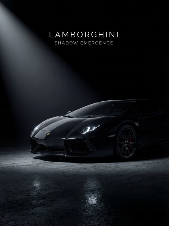 Plakát Lamborghini: Shadow Emergence — Born in Darkness