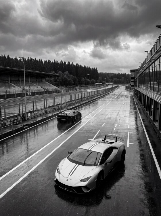 Plakát Majesty: Lamborghini on the Wet Track