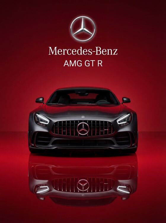Plakát Frontal Dominance: The Mercedes-AMG GT R