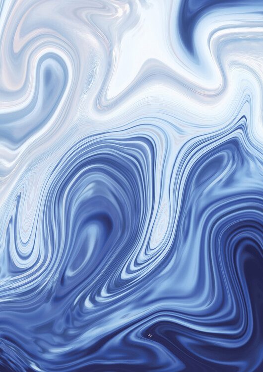 Plakát Abstract Blue Marble