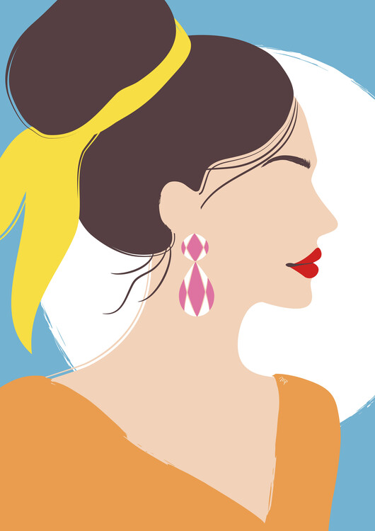 Plakát Bold Fashion Girl