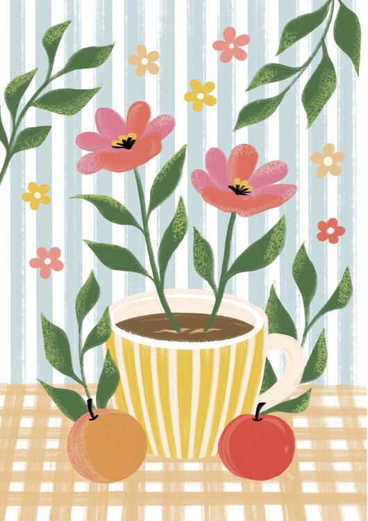 Plakát Pastel Kitchen Still Life