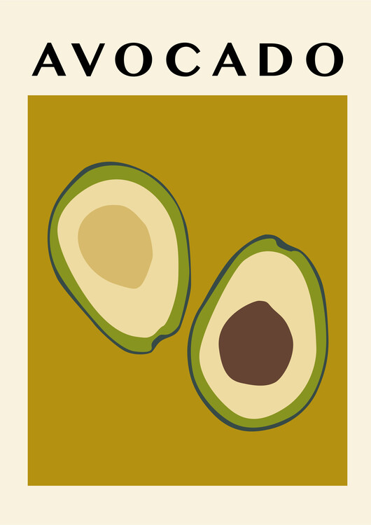 Plakát abstract exotic fruit