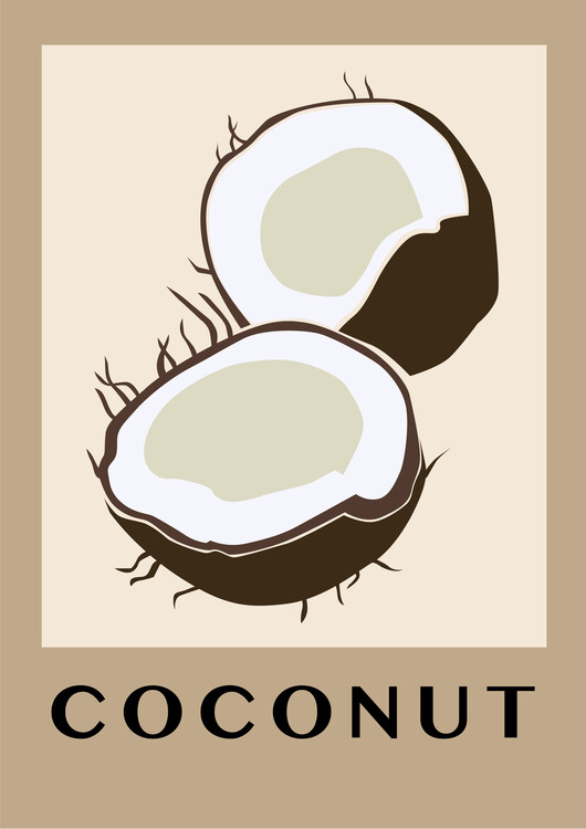 Plakát abstract exotic fruit