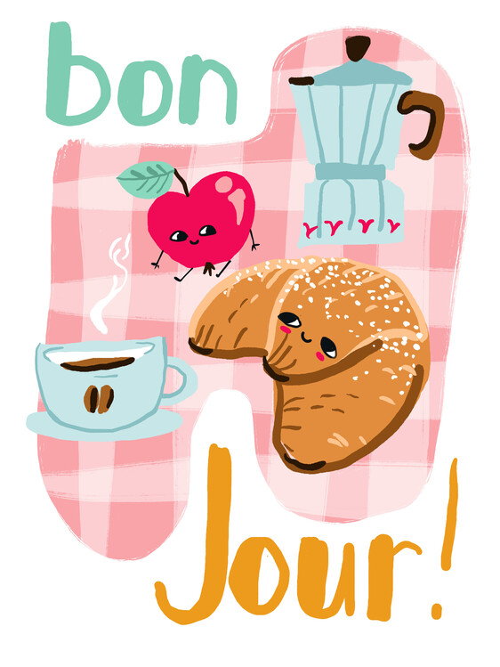 Obraz na plátně Bon jour