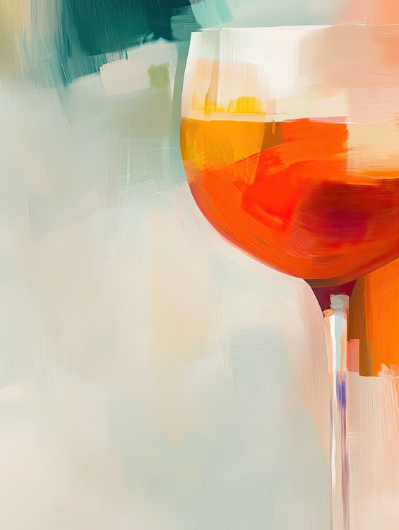 Plakát Abstract Spritz Glass