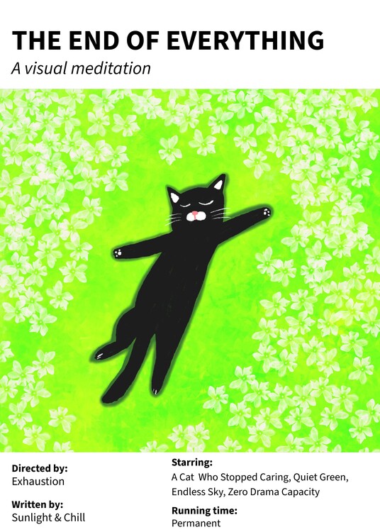 Plakát The end of everything Chilling Cat Film Poster