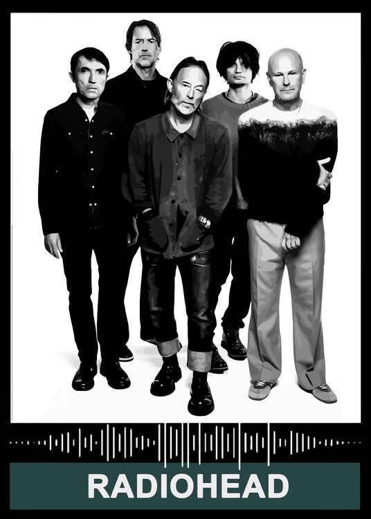 Plakát Sound Wave Rock Band Popular