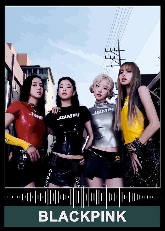 Obraz na plátně Girl Band Popular Portrait